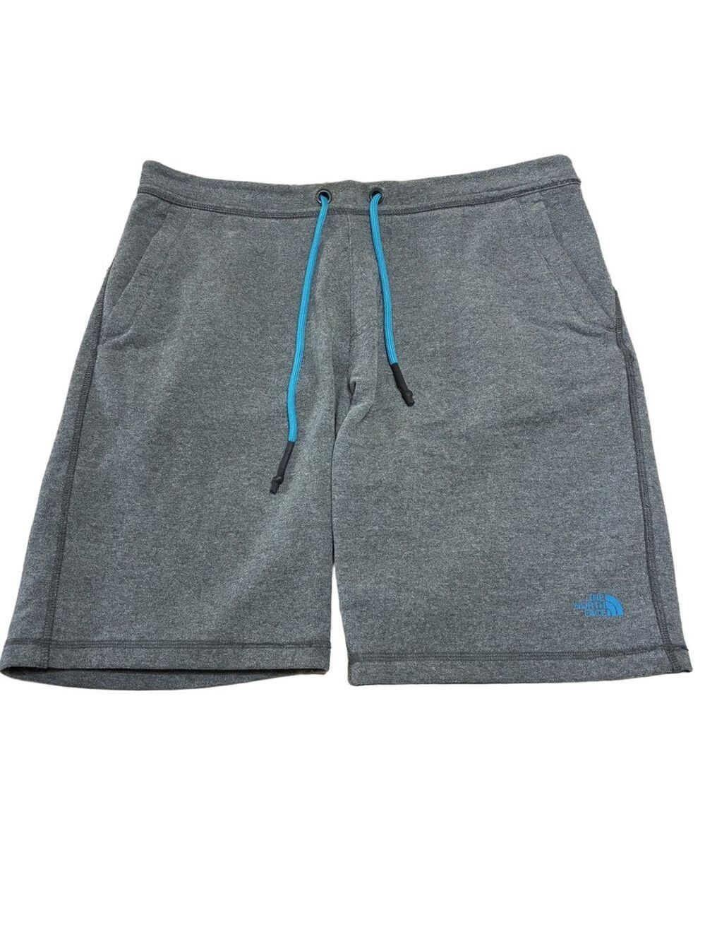 The North Face Essential Relaxed Sweat Shorts Men’s L Gray Blue Drawstring